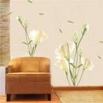 Large Removable Vinyl Self-adhesive Lily Flower Wall Sticker for Kids Room size 50x70 xls7067 - Image 5