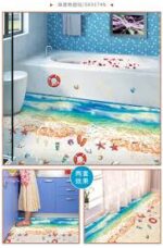 The SK9174N blue beach nano waterproof and oil-proof wall is attached to the porch bedroom floor seamless patchwork sticker PVC - Image 14