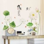Chinese Style Exquisite Vase Flower Wall Sticker 3D Decal For Living Room Porch Background Wallpaper Painting Mural Stickers 1PC size 60x90 sk9338 - Image 2