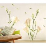 Large Removable Vinyl Self-adhesive Lily Flower Wall Sticker for Kids Room size 50x70 xls7067 - Image 4