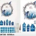 JM7360 Halloween Ghost Bird Creative Decoration Background Wall Sticker - Multi-A - Image 9