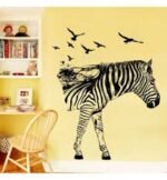 DIY Large Colorful Zebra Wall Stickers Home Decor PVC Paper for Living Room Bedroom Kids Walls Art Decoration Murals Decals size 60x90 xh9276 - Image 2