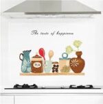 JAAMSO ROYALS Kitchen Grocery Wall Tiles Stickers Waterproof, Kitchen Stickers for Wall, Wall Sticker for Kitchen, Kitchen Sticker, Kitchen Tiles Wall Stickers size 60x90 nc041 - Image 4