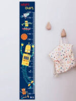 Robot & Spaceship Kids Height Chart –Height measuring wall sticker with cartoon graphic for children - Image 5