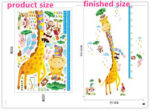 [Fundecor] cartoon Giraffe height measure wall stickers for children decals diynursery room interior wall decoration - Image 7