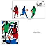 Wall Sticker Home Decoration Wall Sticker Sports Basketball Slam Dunk AY9193 - Image 3