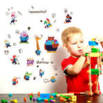 Sk7155 JAAMSO ROYALS Cartoon Animals Zoo School Decorative Self Adhesive Vinyl Wall Sticker - Image 5