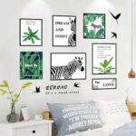 HEUREKA Green Plant with Zebra Design Peel and Stick Self Adhesive Wall Sticker (60 CM X 90 CM) - Image 8