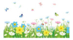 Amazon Brand - Solimo Wall Sticker for Living Room (Floral Fence with Butterflies, Ideal Size on Wall:size 50x70 xls7186 - Image 4