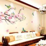 Wall Sticker Artist House Decoration Graphic Flower Petal Tree Xh917 - Image 5