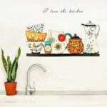 JAAMSO ROYALS Kitchen Transparent Oil Proof Sticker High Temperature Cooktop Tile Wall Sticker size 60x90 nc025 - Image 2