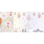 The new environmentally friendly PVC removable glass Christmas ball lob window dressing mall restaurant sticker SK9071 - Image 6