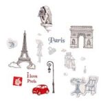 Wall Sticker I Love Paris PVC Wall Paper Removeable Wall Decor Ay9104 - Image 2