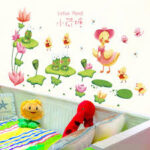 Stiker Dinding Wallsticker Lotus dan Duck size 50x70 XL7193 - Image 2
