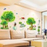 Lampadaire Chat Rural Sticker Mural Beau Sticker Mural Papier Peint Mural pour Toute Chambre ou Salon size 50x70 xls7082 - Image 3