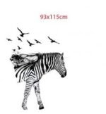 DIY Large Colorful Zebra Wall Stickers Home Decor PVC Paper for Living Room Bedroom Kids Walls Art Decoration Murals Decals size 60x90 xh9276 - Image 3