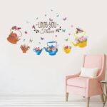 Wall Stickers, Hand Painted Flower Pots for Kids Rooms Children's Room Bedroom Bathroom Kitchen Window Home Decor Art Decal size 50x70 sk7105 - Image 3