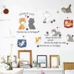 Adesivo da parete corridoio Onlymygod adesivi verdi adesivi rimovibili murale size 60x90 am9160