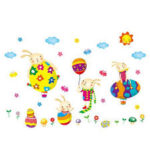 Wall sticker Eggs and Rabbit XLs7198 size (70x50) Stiker Dinding - Image 3