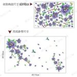 AY9190 Romantic Purple Flower DIY Removable Wall Stickers Living Room TVSofa Background Sweet Home Decor Mural Decal. - Image 7