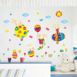 Wall sticker Eggs and Rabbit XLs7198 size (70x50) Stiker Dinding - Image 2