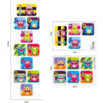 GEGEWOO Make A Monster Stickers Halloween Stickers for Kids Halloween Party Supplies Activities for Monster Themed Birthday Party Games size60x90 xh8013 - Image 2