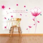 Decal painting, Korean wall decal pink crystal flower AY9184 - Image 3