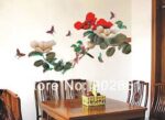 Peony Flower Tree Butterfly Wall Sticker Reusable Art Mural Decor Wallpaper size 60x90 ay938 - Image 4