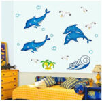 Yesurprise Removeable Mural Wall Sticker Decal Home Kid Room Nursery Decor Tree Sea Dophins Seagulls size 50x70  dm570102 - Image 2