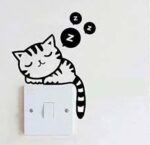DIY Funny Cute Cat Dog Switch Sticker Wall Sticker Home Decoration Bedroom Parlor Decoration - Image 3