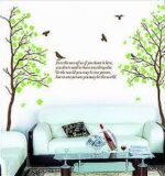 Rainbow Fox Large Green Tree Wall Sticker Decals PVC Removable Wall Decal for Nursery Girls and Boys Children's Bedroom size 50x70  dm570043 - Image 3