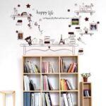 sk9031 Just For You Cartoon Desk Photo Frame Kids Bedroom Wall Sticker Cute Bear And Stars DIY Quote Happy Life Art Decal - Image 4