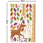 JM7187 High quality cute wall stickers tree kids height measure sticker for baby room/nursery 60*90 cm - Image 6