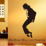 Jm 8270 Studio Briana Michael Jackson Famous Silhouette with Quote Wall Decal Sticker - Image 3