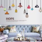 Sk9144 Colorful Light Lamp Wall Sticker - Image 3