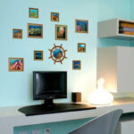 Ocean Fish Wall Stickers Underwater World Picture Frame Wallpaper For Kid's Living Room Bedroom Cartoon Home Decor Wall Mural - Image 2