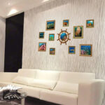 Ocean Fish Wall Stickers Underwater World Picture Frame Wallpaper For Kid's Living Room Bedroom Cartoon Home Decor Wall Mural - Image 4