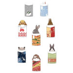 Bunny envelopes Children's wall stickers size 50x70 mj7026 - Image 2