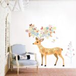 WoW Wall Stickers Colorful Dear Wall Removable Sticker JM7239 - Image 4