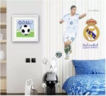 Famous soccer player James Rodriguez wall sticker (Finished size on wall - 95(w) X 110(h) cm) Self Adhesive Sticker - Image 2