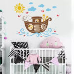 Jm8240 Wall Decal Elephant & Giraffe Wall Stickers - Image 7