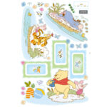 Winnie the Pooh with friends Children's wall sticker size 60x90 df5076 - Image 3
