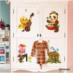 Animal Concert Cartoon Vinyl Home Dcor Wall Sticker ay9246 - Image 2