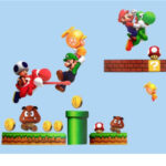 Mario Bros - Removable Vinyl Wall Stickers Decoration Decal Mural Room Family Art size 60x90  dms4560001 - Image 2