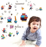 Sk7155 JAAMSO ROYALS Cartoon Animals Zoo School Decorative Self Adhesive Vinyl Wall Sticker - Image 4