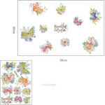RYRDWP Clearance Removable Vinyl Decal Art Mural - Beautiful Butterfly Floral Design for Home Living Room Decor Wall Sticker size 50x70 sk7099 - Image 4