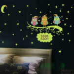 Wall sticker owl on branch glow in the dark children's room Hm 31006 - Image 3