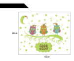 Wall sticker owl on branch glow in the dark children's room Hm 31006 - Image 2