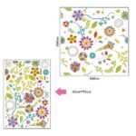 Colorful Flower Fabric Wall Sticker, Southern European Floral Print, Wildflowers size 60x90 df5075 - Image 4