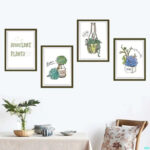 HM71005n WALLSTICKER PLANTS AND FRAME